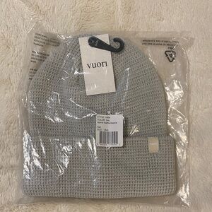 Vuori Light Gray Knit Beanie. One size fits most. NWT and in plastic.